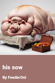 Book cover for His sow, a weight gain story by FeederOni
